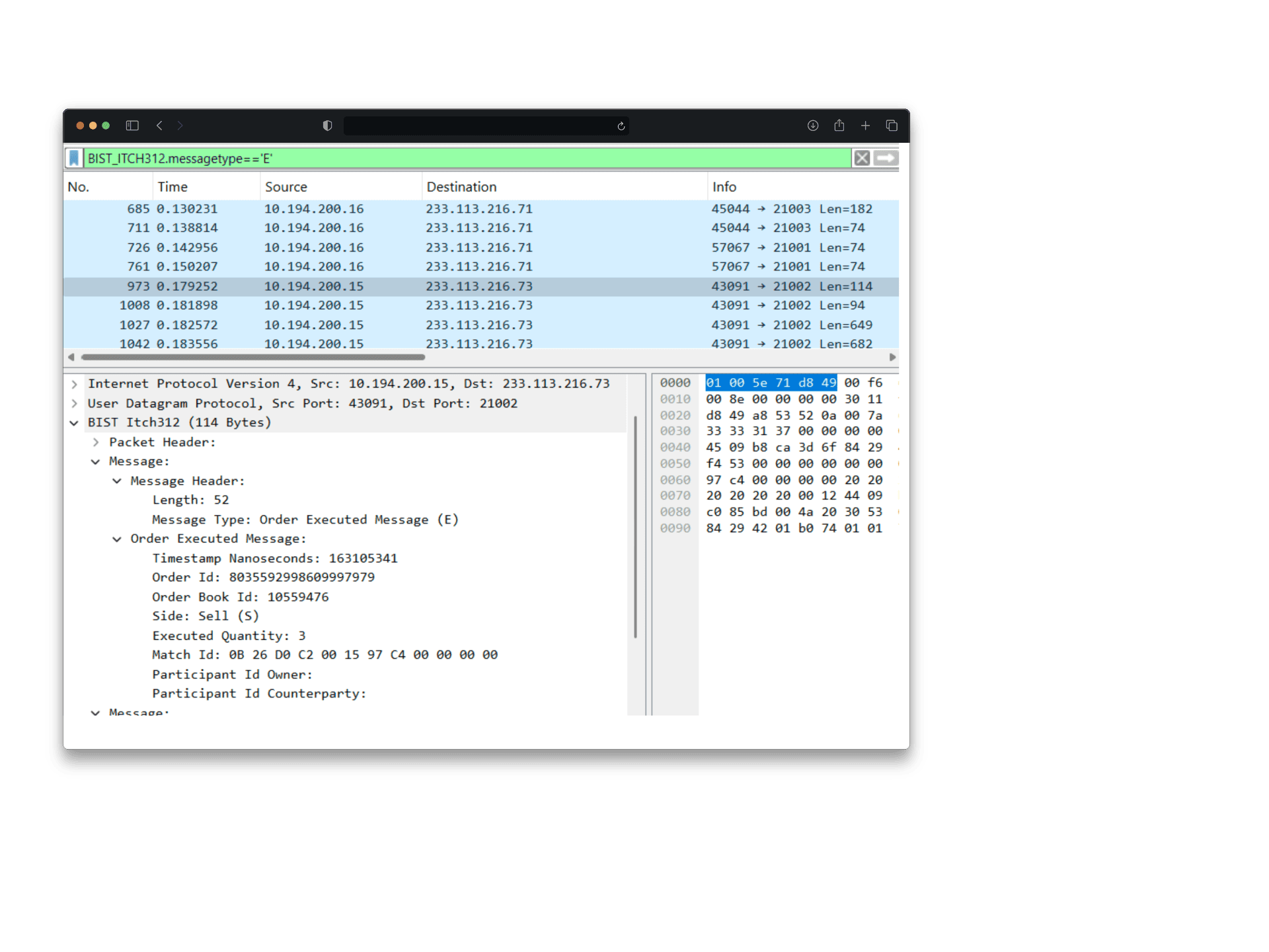 Low-Level Network Parser